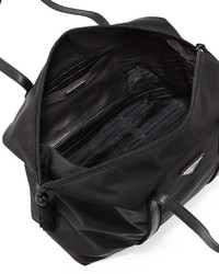 Prada Nylon Large Zip Top Shoulder Tote Bag Black