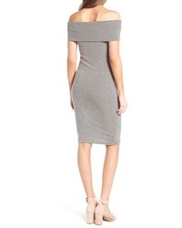 Cupcakes And Cashmere Betsey Off The Shoulder Body Con Dress
