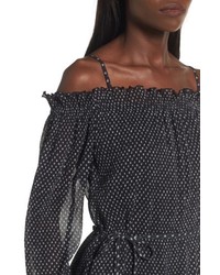 The Fifth Label Night Vision Off The Shoulder Midi Dress