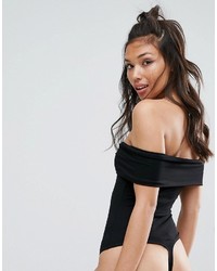 Asos Off Shoulder Body With Wrap Front