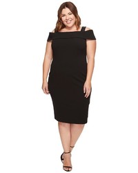 Adrianna Papell Plus Size Crepe Off The Shoulder Cocktail Dress Dress