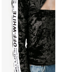 Off-White Asymmetrical One Shoulder Top