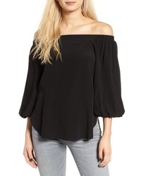 Soprano Bubble Sleeve Off The Shoulder Top