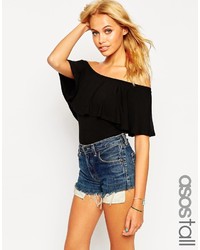 Asos Collection Tall Festival Off Shoulder Body With Thong