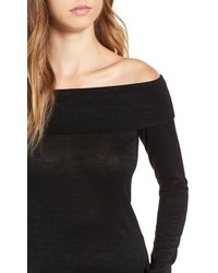 Leith Foldover Off The Shoulder Top