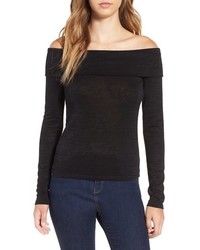 Leith Foldover Off The Shoulder Top