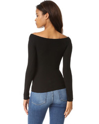 Getting Back To Square One Off Shoulder Long Sleeve Tee