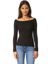 Getting Back To Square One Off Shoulder Long Sleeve Tee