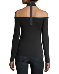 Bailey 44 Hold Court Off The Shoulder Long Sleeve Top