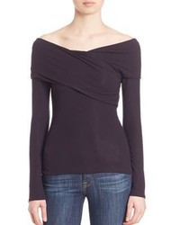 Theory Kellay Solid Off The Shoulder Top
