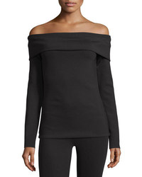 The Row Lupino Off The Shoulder Top Black