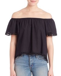 Mcguire Odeaon Ruffle Off The Shoulder Top