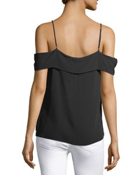 Theory Off The Shoulder Classic Georgette Top