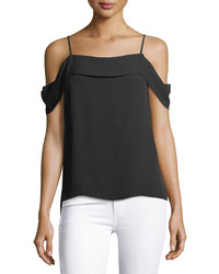 Theory Off The Shoulder Classic Georgette Top