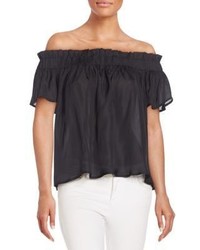 Saks Fifth Avenue RED Off The Shoulder Top