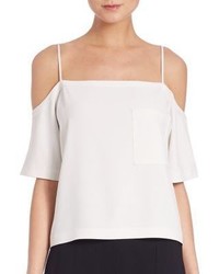 Alexander Wang T By Poly Crepe Off The Shoulder Top