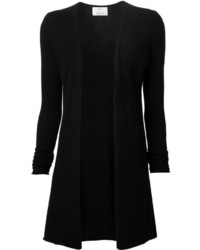 Allude Long Sleeve Open Draped Cardigan