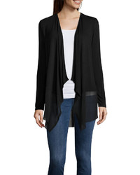Ana Ana Long Sleeve Knit Shirttail Cardigan