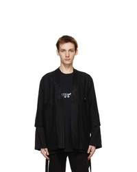 Song For The Mute Black Double Sleeve Kimono Jacket