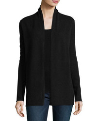 Neiman Marcus Cashmere Collection Classic Draped Cashmere Cardigan