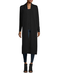 Neiman Marcus Cashmere Collection Long Open Front Cashmere Duster Cardigan