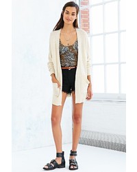 Urban Outfitters Ecote Mixed Stitch Open Front Cardigan