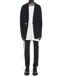 Givenchy Lock Wool Cardigan In 001 Black At Nordstrom