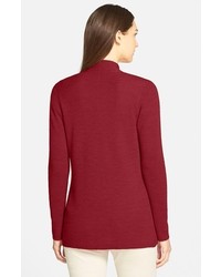 Eileen Fisher Merino Rib Knit Open Cardigan