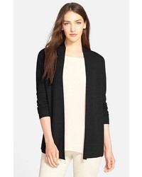 Eileen Fisher Merino Rib Knit Open Cardigan