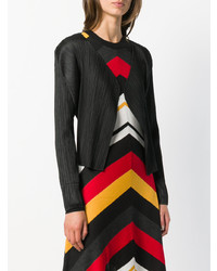 Pleats Please By Issey Miyake Open Front Cardigan