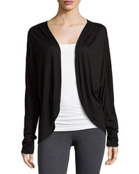 Electric Yoga Open Front Cocoon Cardigan Black