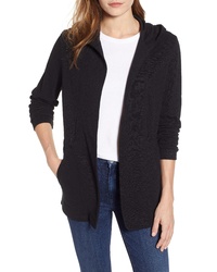 Caslon Open Front Hooded Cardigan