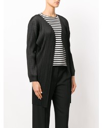 Pleats Please By Issey Miyake Pleated Fitted Cardigan