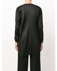 Pleats Please By Issey Miyake Pleated Fitted Cardigan