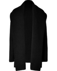 Vince Wool Yak Shawl Collar Cardigan In Black