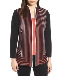 Ming Wang Stripe Knit Jacket