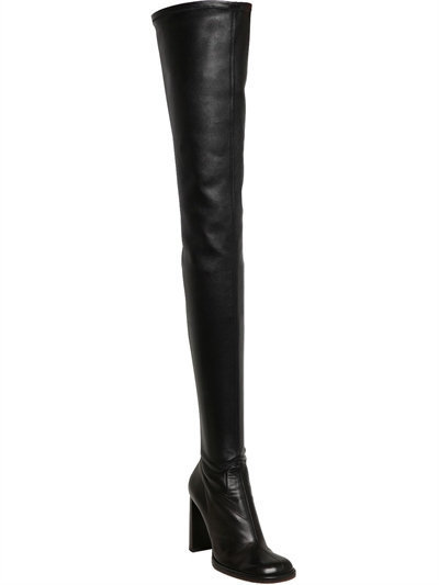 Mulberry 100mm Stretch Leather Over The Knee Boot, $1,450 ...