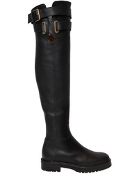 Valentino 30mm Bowrap Leather Over The Knee Boots