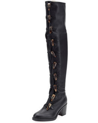 Christian Louboutin Dona Manuela Over The Knee Red Sole Boot