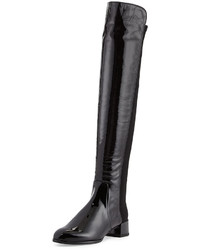 Stuart Weitzman Fifo Patent Stretch Over The Knee Boot