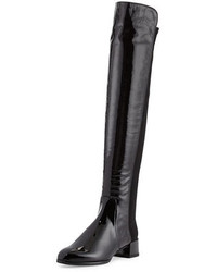 Stuart Weitzman Fifo Patent Stretch Over The Knee Boot
