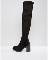 Asos Kale Heeled Over The Knee Boots