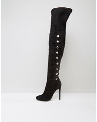Asos Karianne Multi Strap Over The Knee Boots