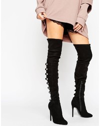 Asos Karianne Multi Strap Over The Knee Boots