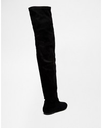 London Rebel Over The Knee Boots