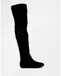 London Rebel Over The Knee Boots