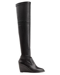 Robert Clergerie Over The Knee Leather Boots