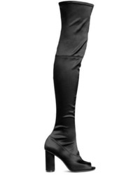 H&M Satin Thigh High Boots