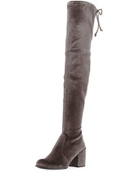 Stuart Weitzman Tieland Velvet Over The Knee Boot