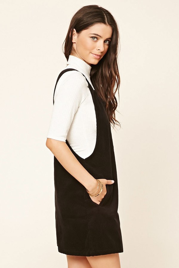 Black overall outlet skirt zipper